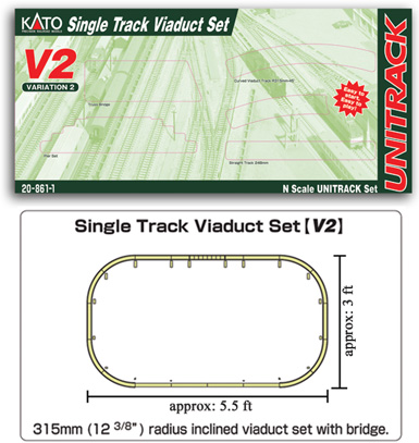 Kato 20-050 N Unitrack 78-108mm 3-4.25" Expansion Track 